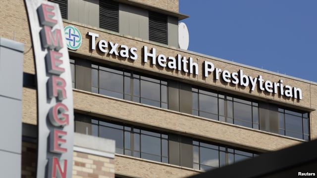 Bệnh viện Texas Health Presbyterian Hospital ở Dallas, nơi bệnh nhân mang quốc tịch Liberia Thomas Duncan đã được điều trị.